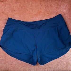 Navy lululemon shorts size 6